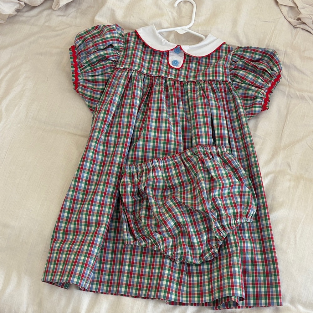 The Beaufort Bonnet Company Colorful Plaid Baby Outfit